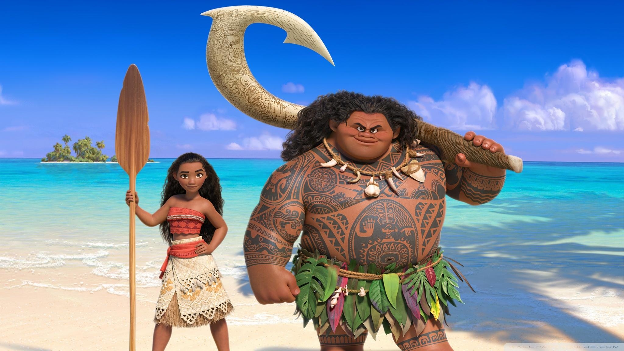 Moana 4K HD, Ultra-HD Fernseher, Abenteuerfilm, Südsee, Animation, 2050x1160 HD Desktop