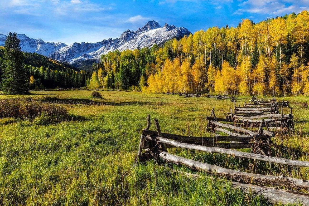 Colorado Reisen, Natur, Landschaft, Zaun, Berge, 1300x870 HD Desktop