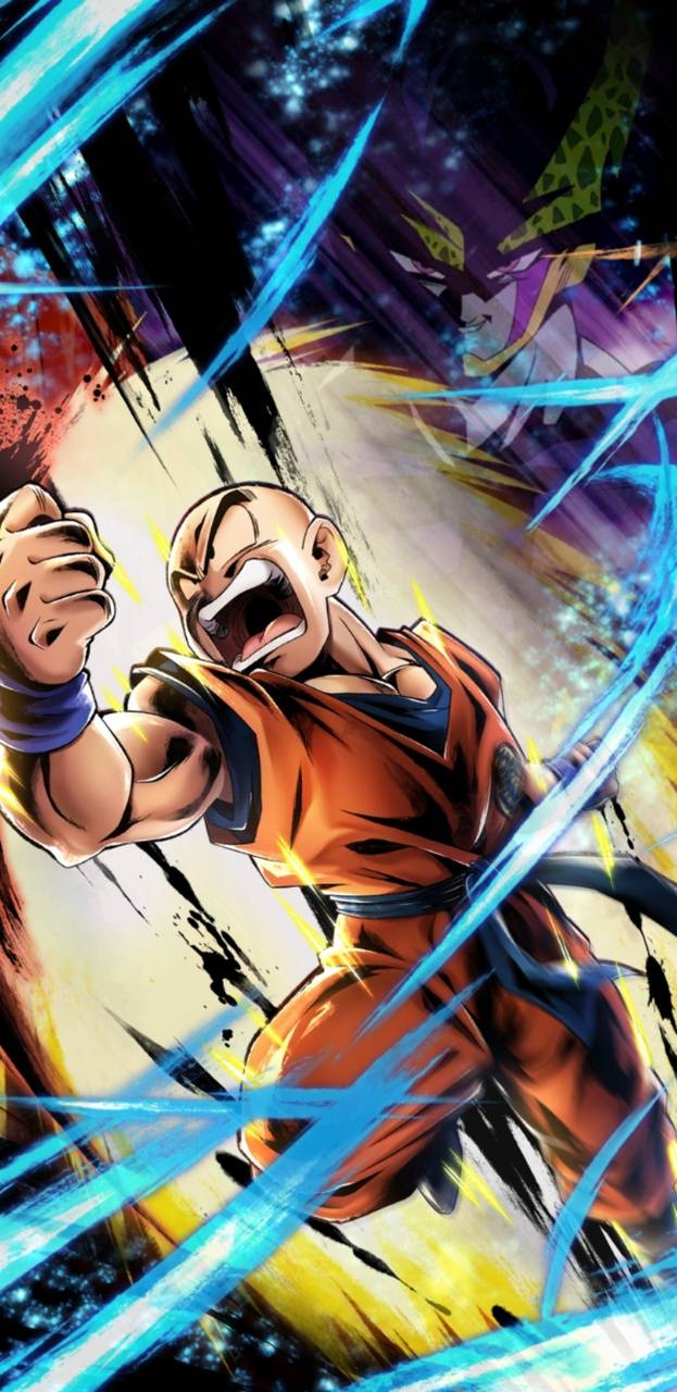 Krillin, Anime, Dragon Ball, Hintergrund, Charakter, 630x1280 HD Handy