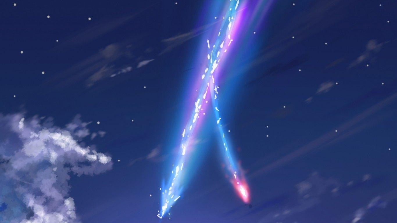 Kimi no Na Wa, Himmel, Wolken, Your Name, Anime, 1370x770 HD Desktop