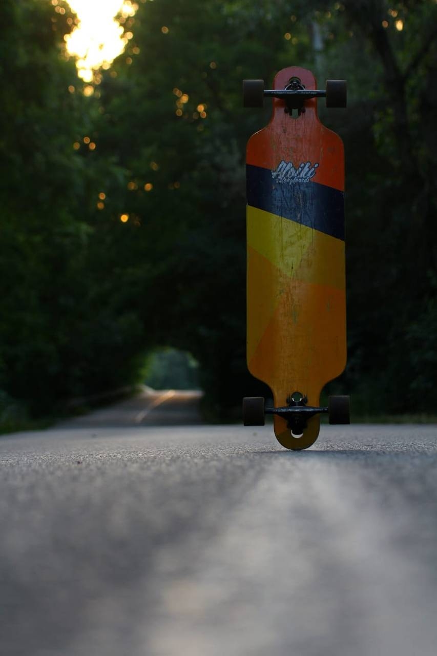 Longboard, Sport, Wald, Hintergrund, Weg, 860x1280 HD Handy