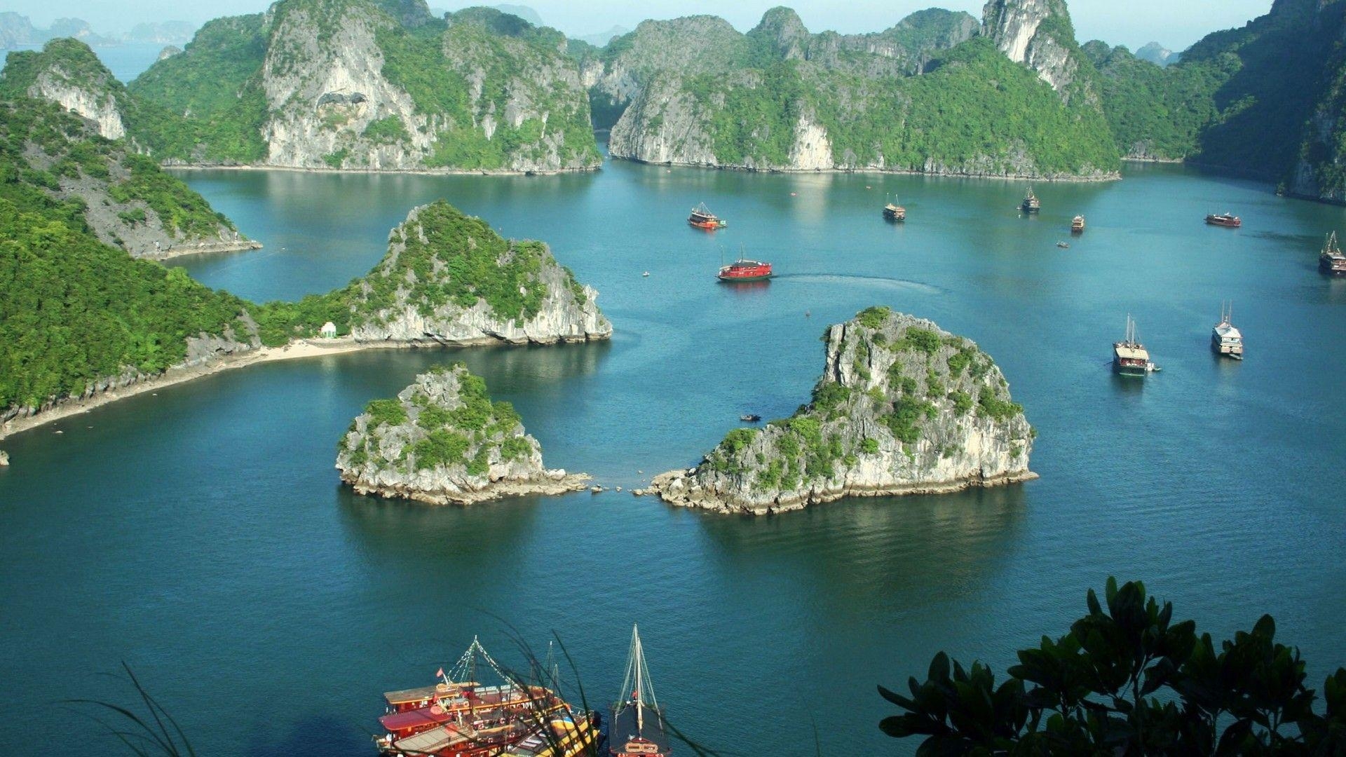 Ha Long Bucht, Vietnam, Natur, Landschaft, 1920x1080 Full HD Desktop