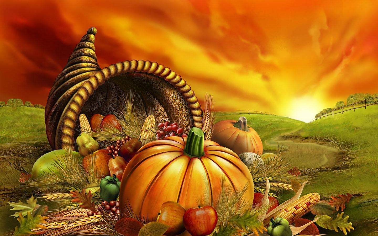 Thanksgiving, HD, Erntezeit, Tradition, Familie, 1440x900 HD Desktop