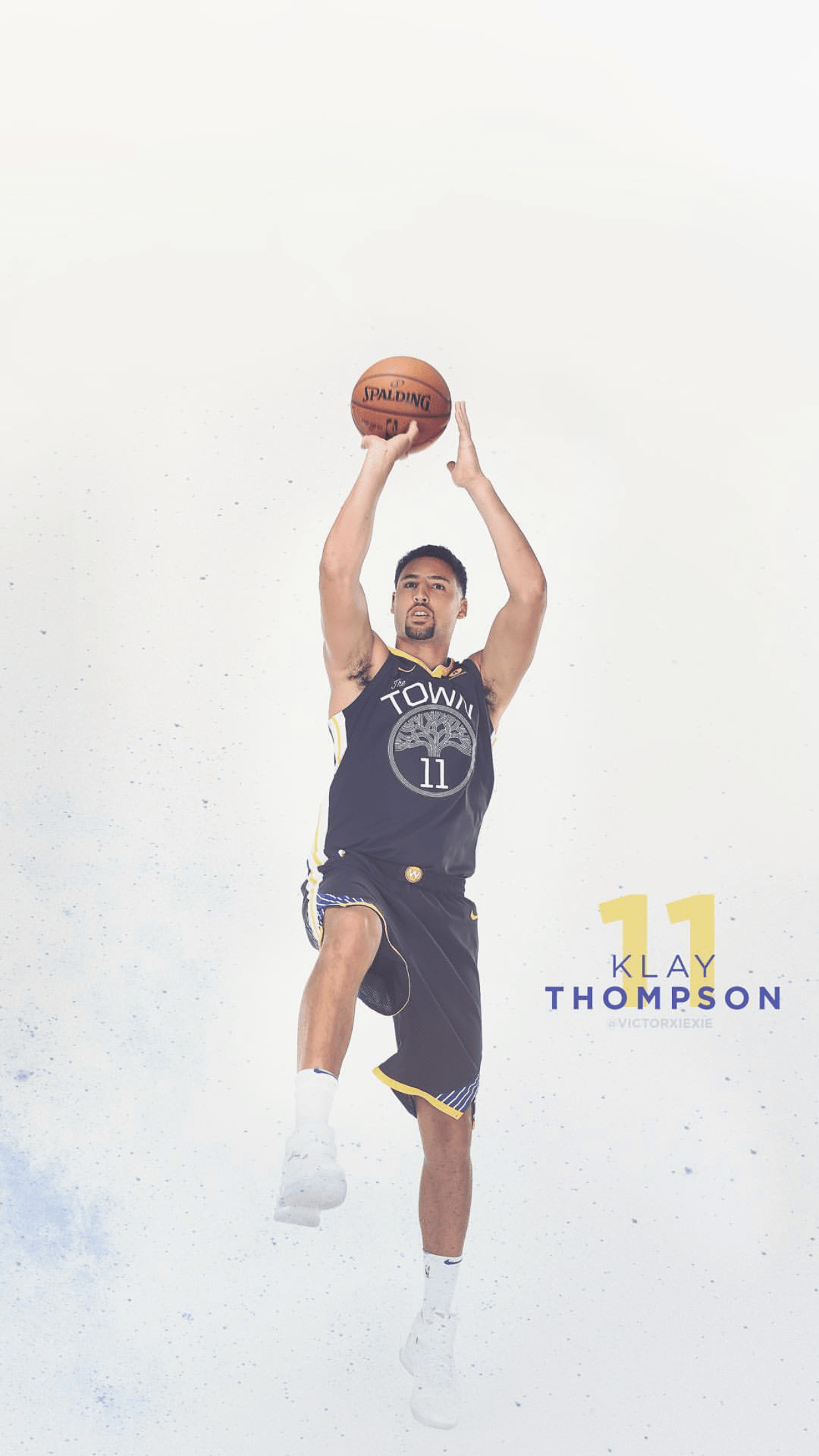 Klayyyy, Klay Thompson, Sport, NBA, Warriors, 1250x2210 HD Handy