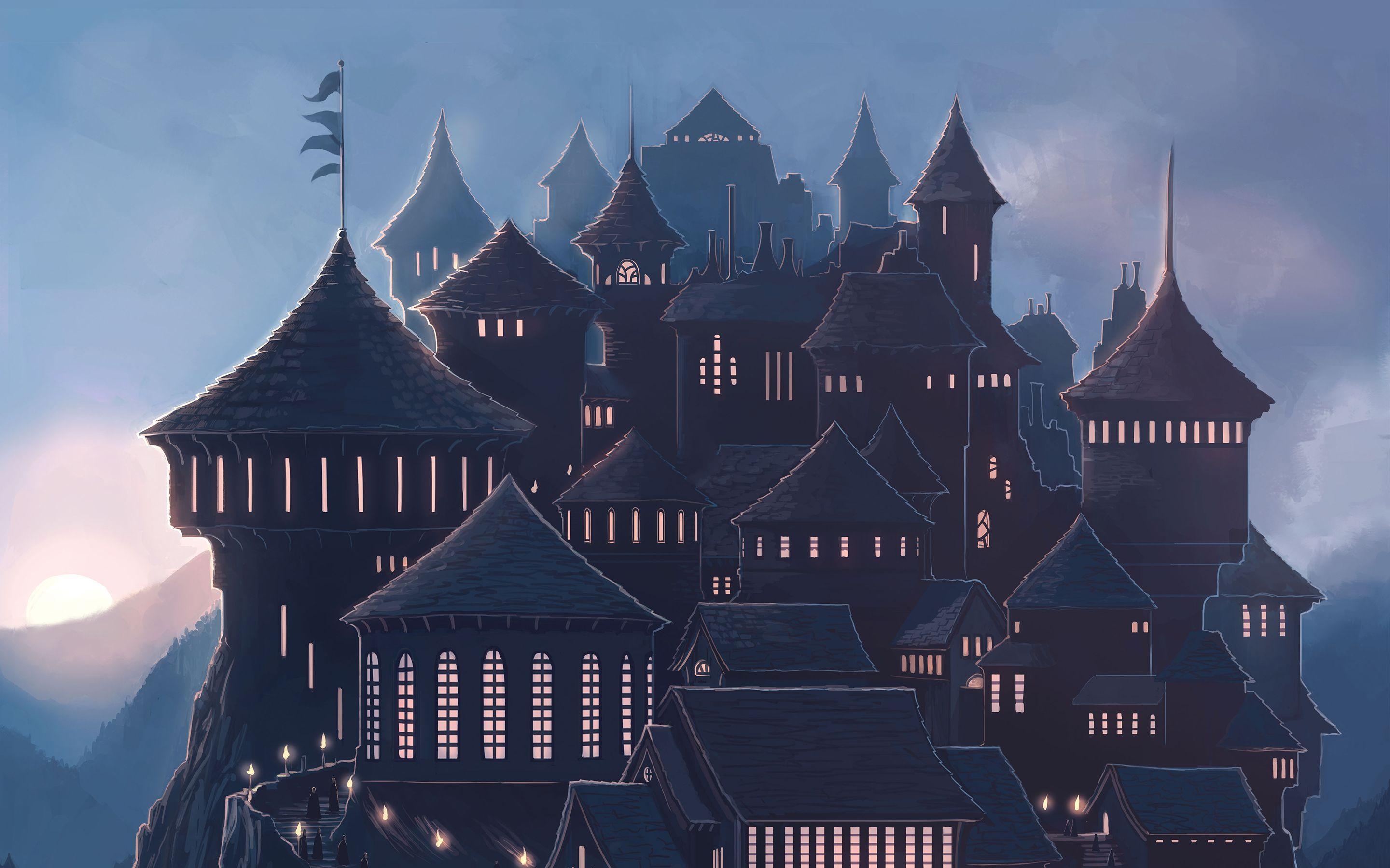 Hogwarts, 5K, Hintergrund, Magie, Zauberwelt, 2880x1800 HD Desktop