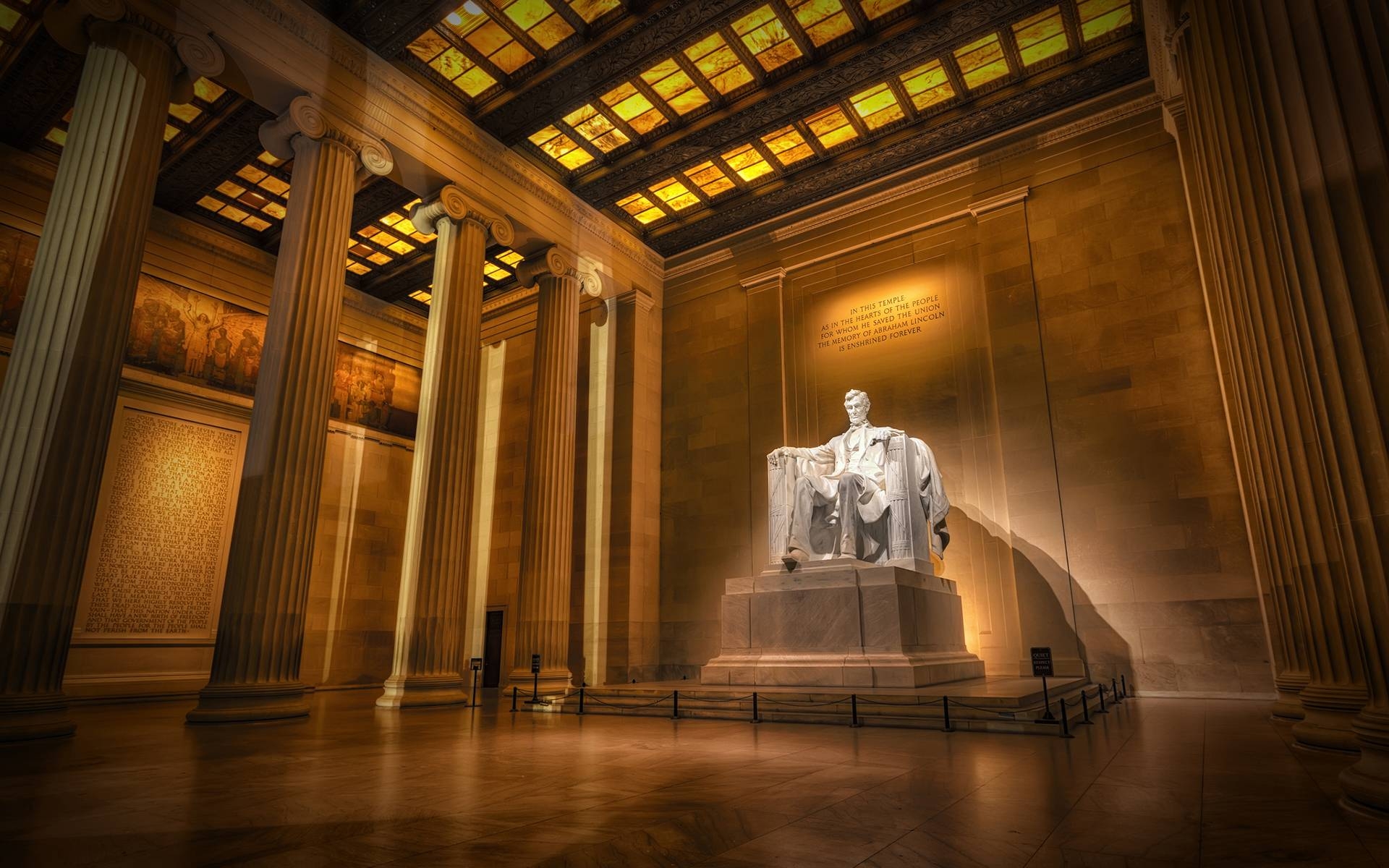 Lincoln Memorial, Hintergrund, Reisen, USA, Washington, 1920x1200 HD Desktop