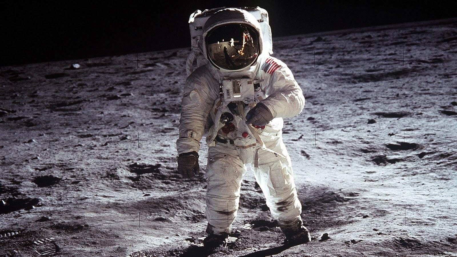 Apollo 11, Mann auf dem Mond, 1920x1080, Astronaut, Space, 1600x900 HD Desktop