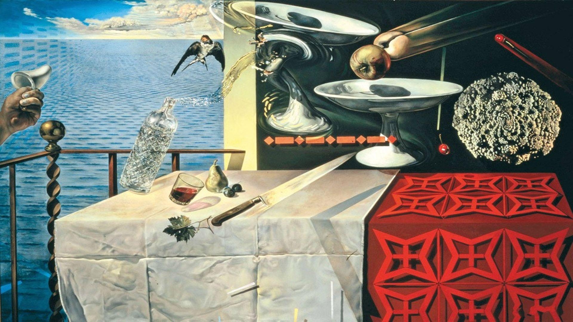 Salvador Dalí, HD Bild, surrealistisch, Kunst, Gemälde, 1920x1080 Full HD Desktop