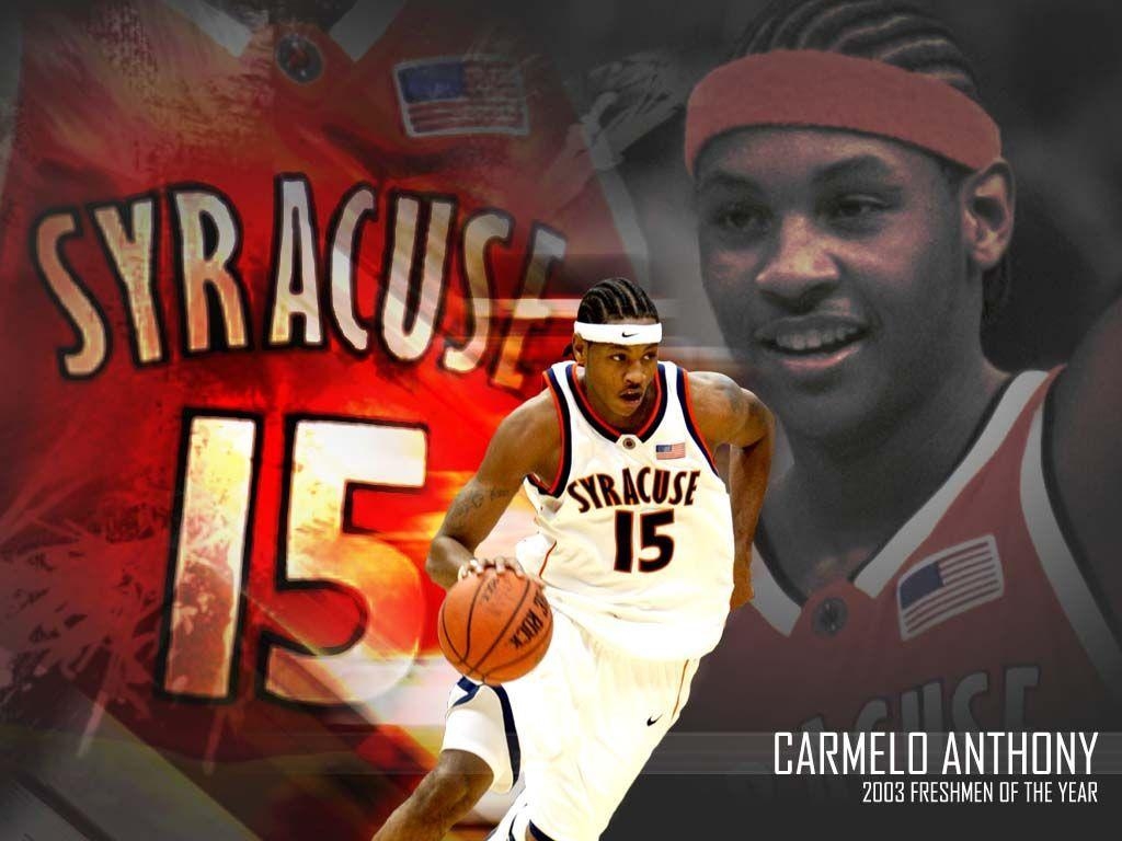 Carmelo Anthony, Syracuse, Basketball, Sportler, Orange, 1030x770 HD Desktop