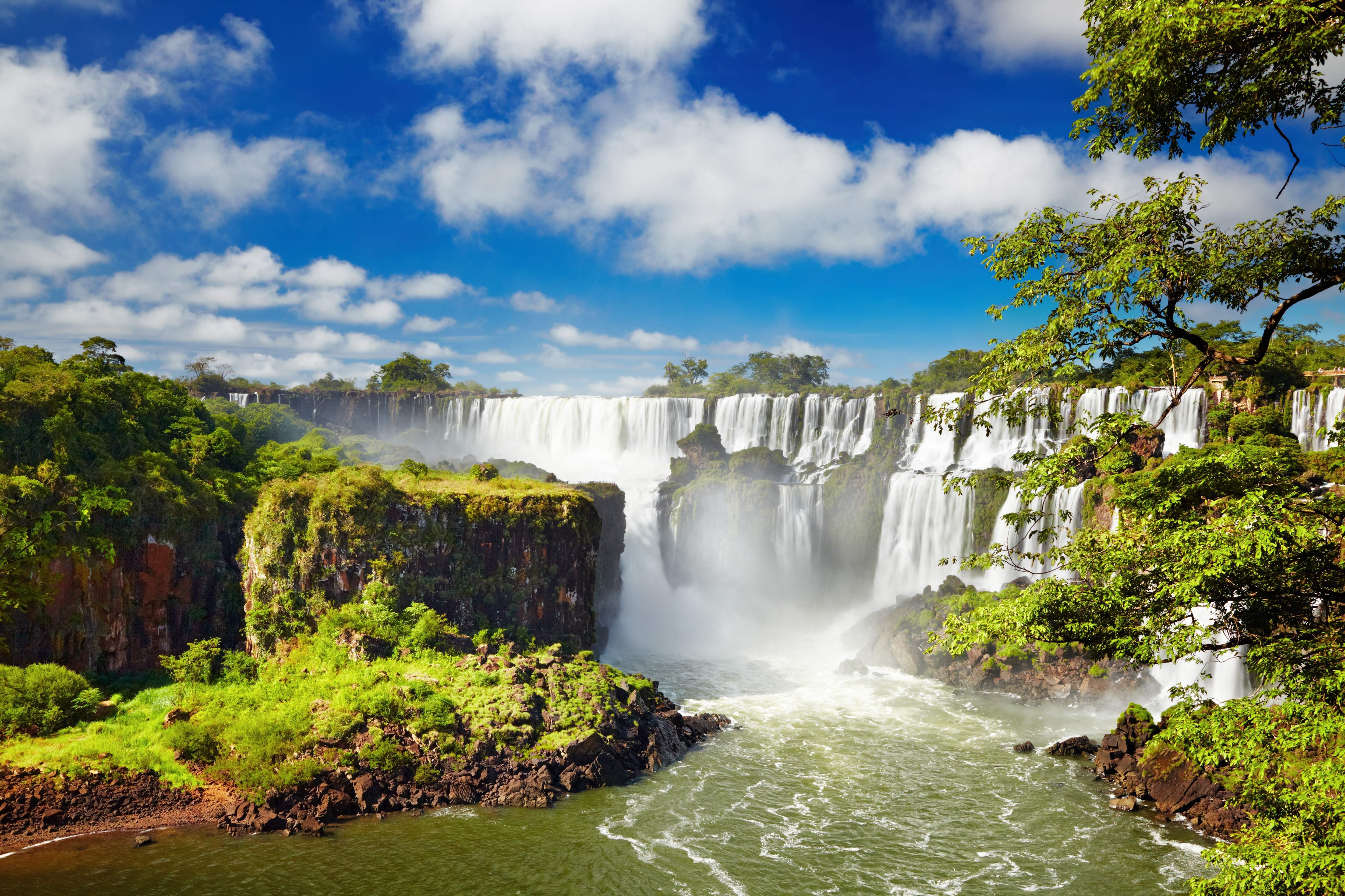 Iguazú-Wasserfälle, Fluss, Iguazú, Wasserfall, Argentinien, 5000x3340 4K Desktop