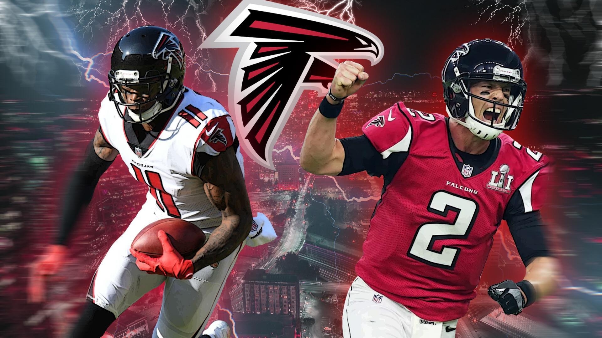 Matt Ryan, Julio Jones, Matty Ice, Atlanta, Football, 1920x1080 Full HD Desktop