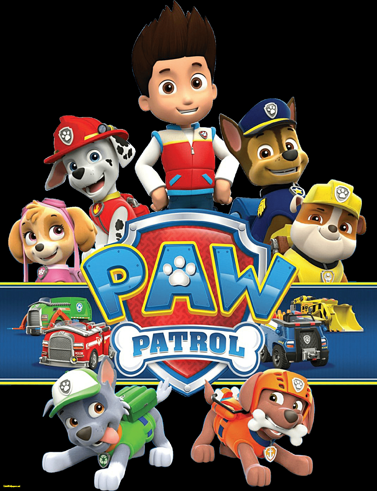 Paw Patrol, HD, Hintergrund, Download, Kinder, 1600x2090 HD Handy