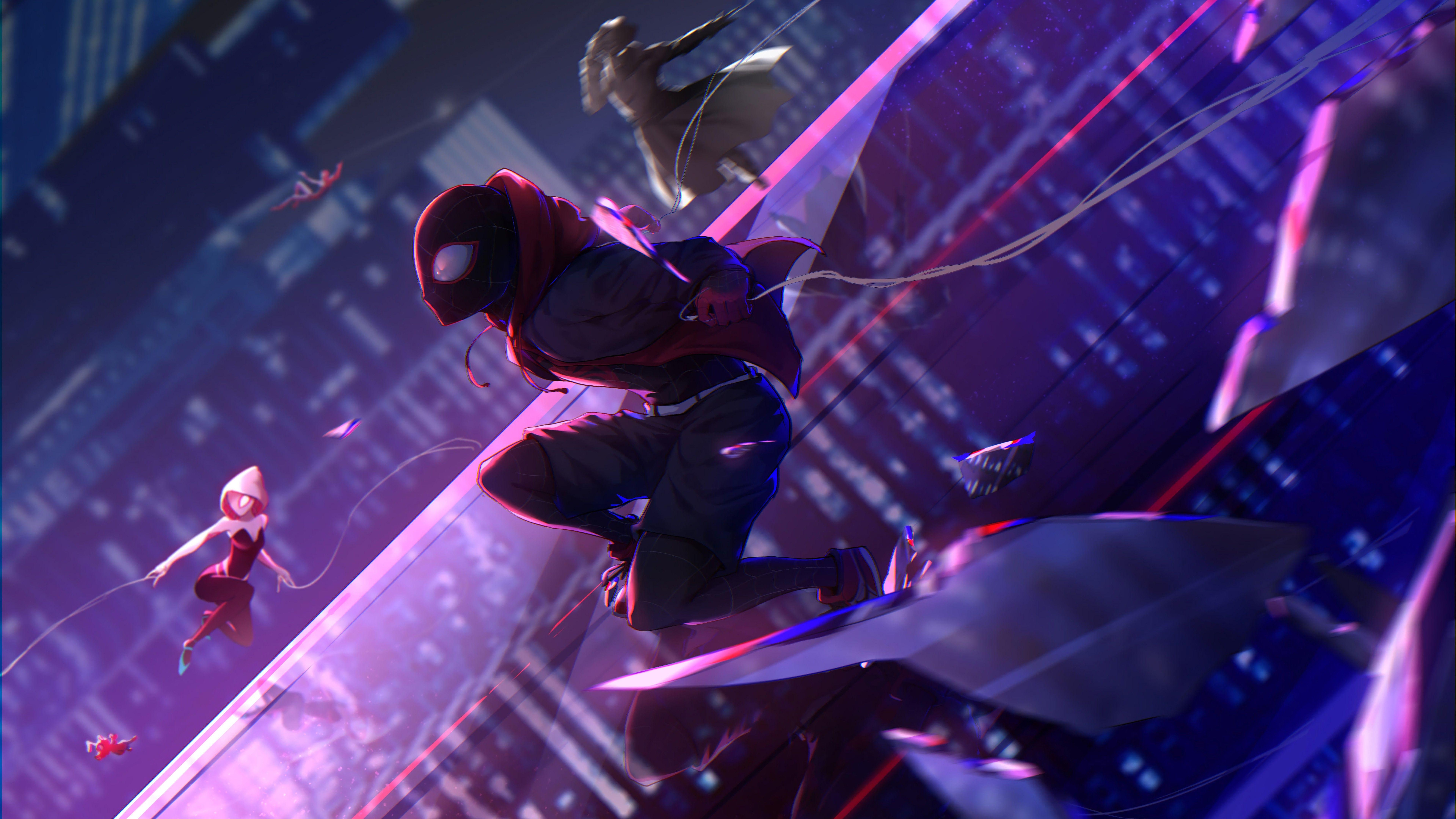 Spider-Man, Miles Morales, 8K, Zeichentrick, Superheld, 7680x4320 4K Desktop