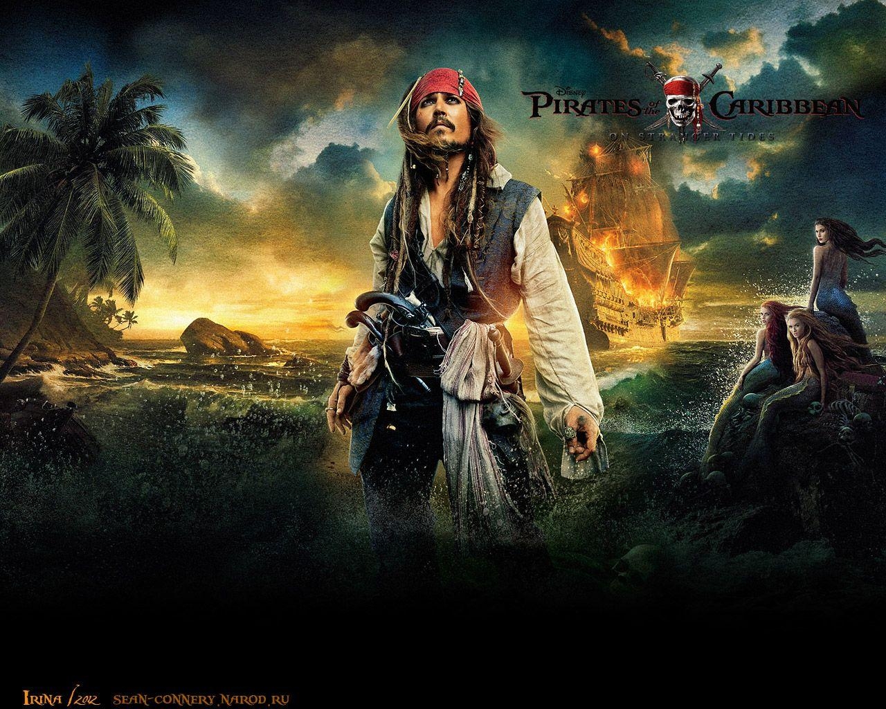 Piraten der Karibik, Filme, Abenteuer, Johnny Depp, Seeungeheuer, 1280x1030 HD Desktop