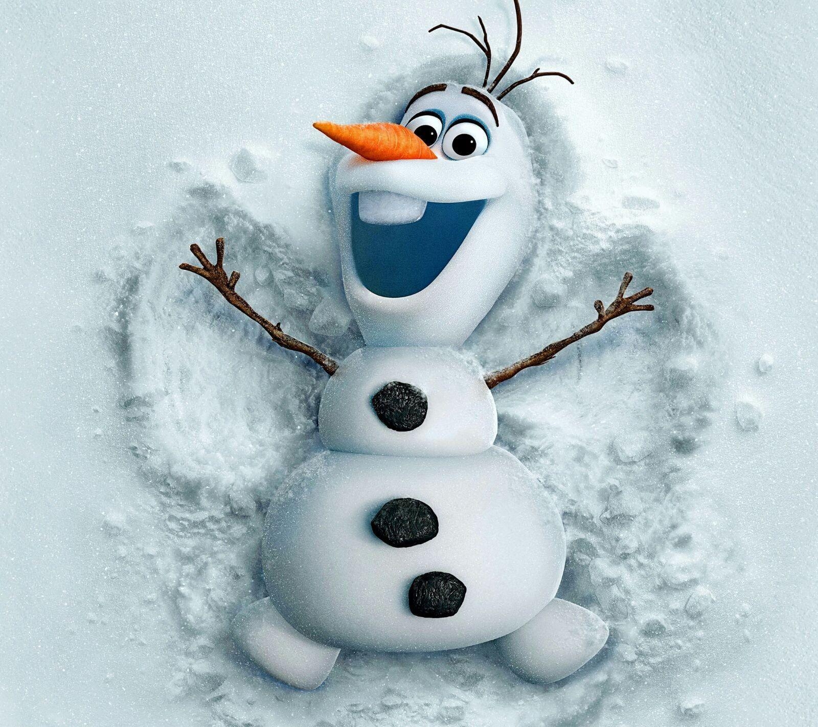 Disney, Frozen, Olaf, Digital, Schneemann, 1600x1430 HD Desktop