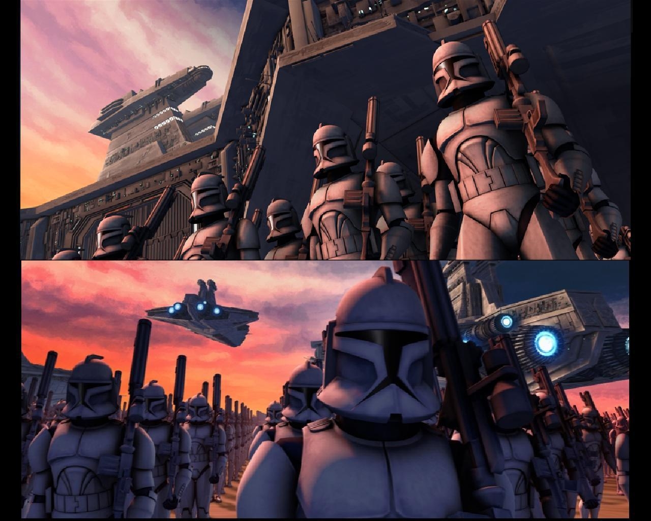 Clone Wars, Klonkriege, Star Wars, Hintergründe, 1280x1030 HD Desktop