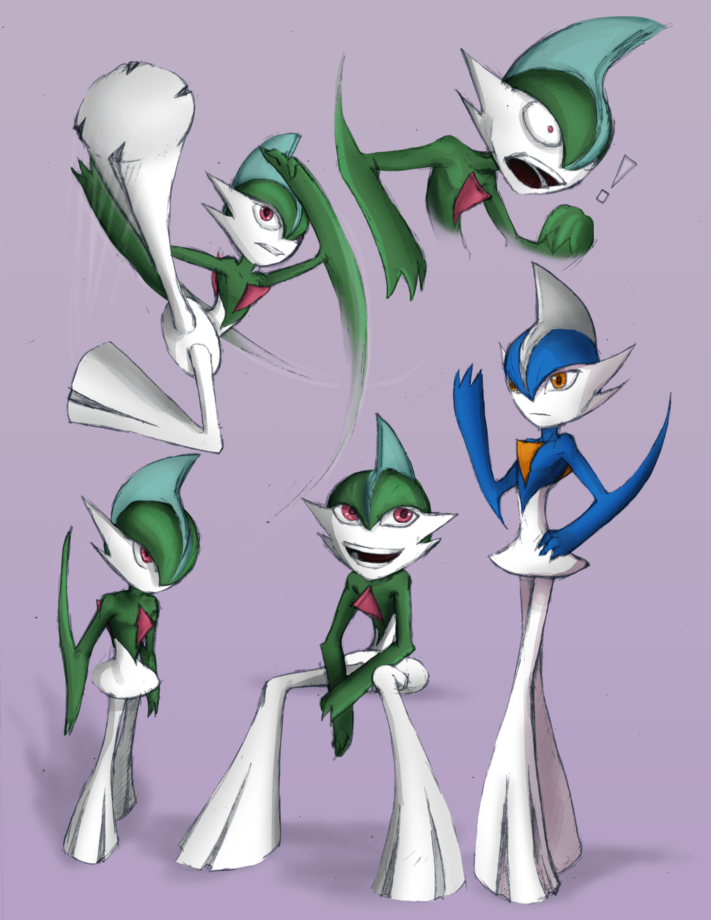 Gallade, Pokémon, Anime, Gaming, Kämpfer, 1030x1330 HD Handy