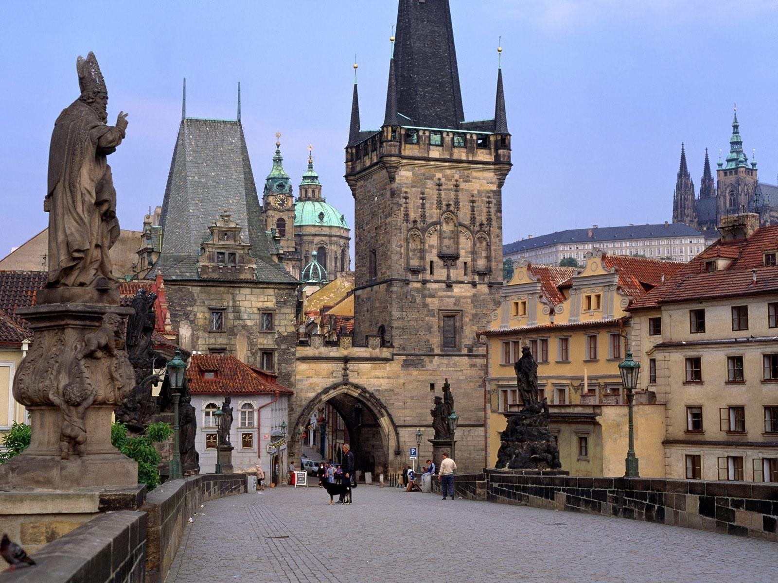 Karlsbrücke, Schlösser, Tschechien, Prag, Reisen, 1600x1200 HD Desktop