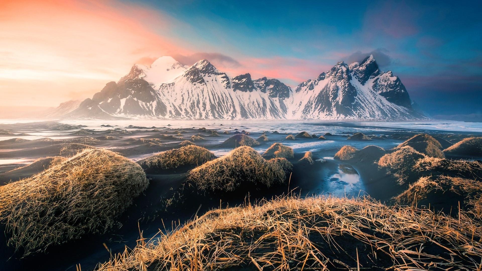 Vestrahorn, Island, Wallpaper, Studio 10, Sehenswürdigkeit, 1920x1080 Full HD Desktop