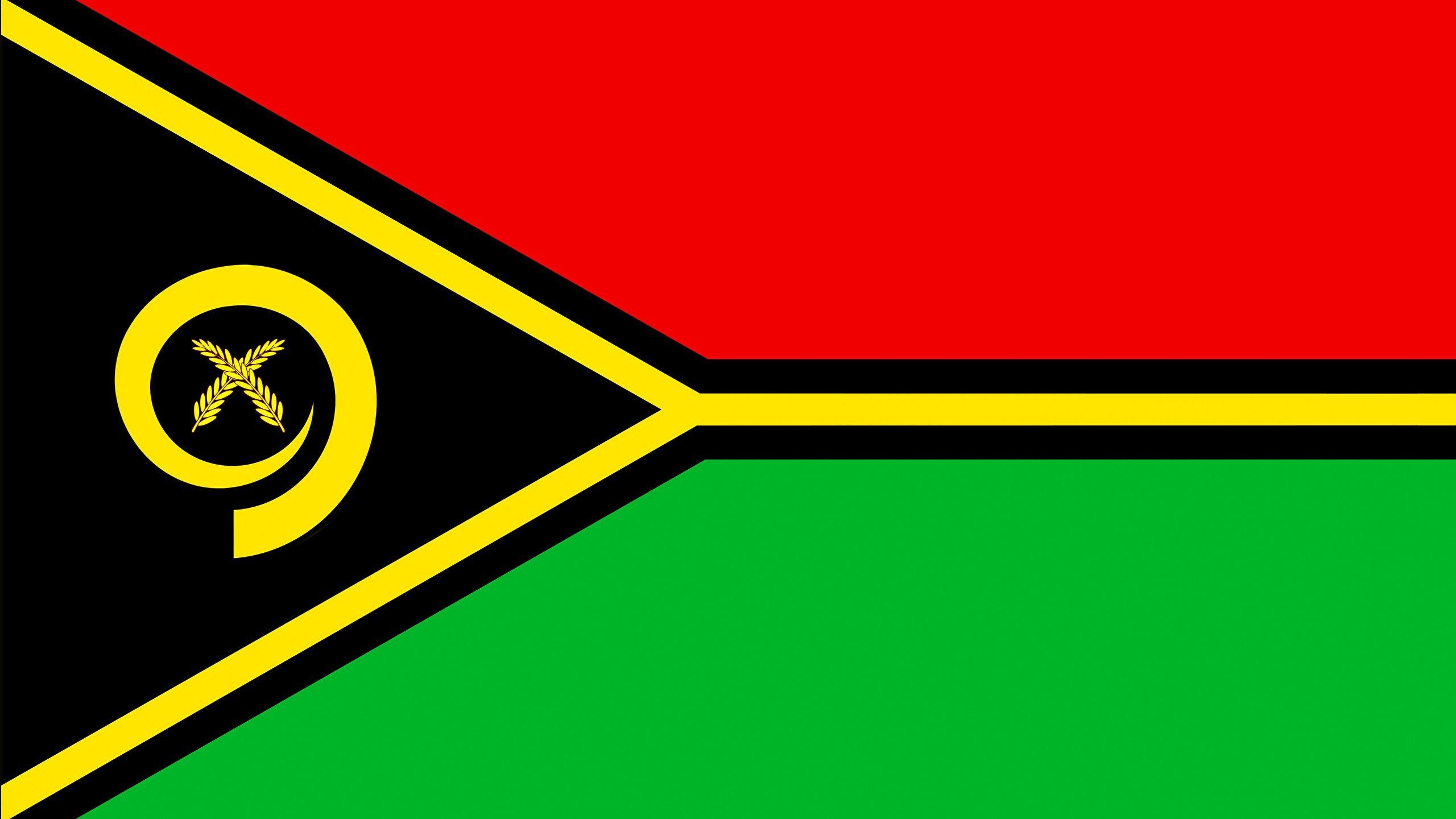 Vanuatu, Flagge, Fotografie, Pazifik, Inselsymbol, 2560x1440 HD Desktop