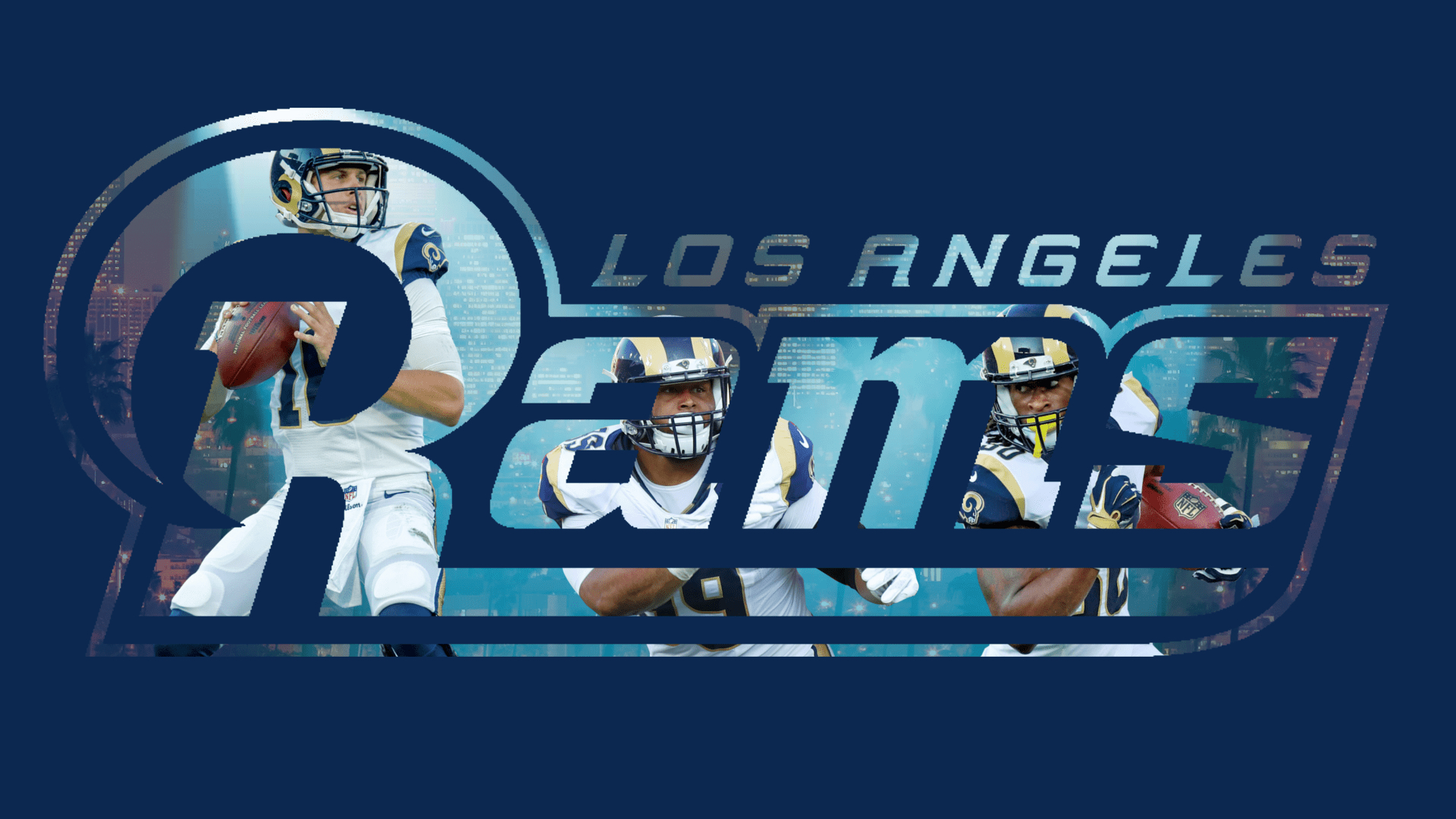 Rams 2018, Hintergrund, Los Angeles, NFL, Football, 1920x1080 Full HD Desktop