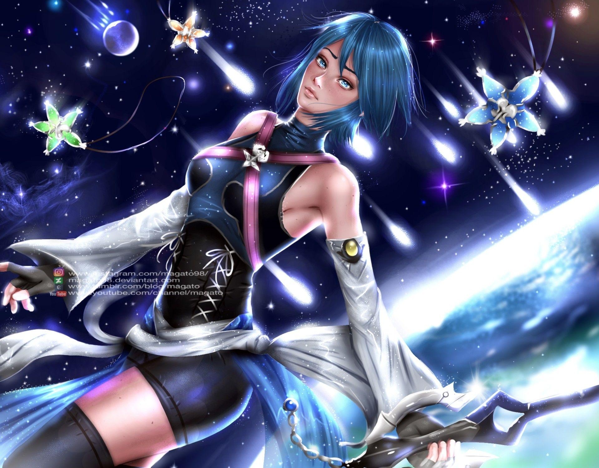 Aqua, Kingdom Hearts, Magie, Gaming, Anime, 1920x1500 HD Desktop