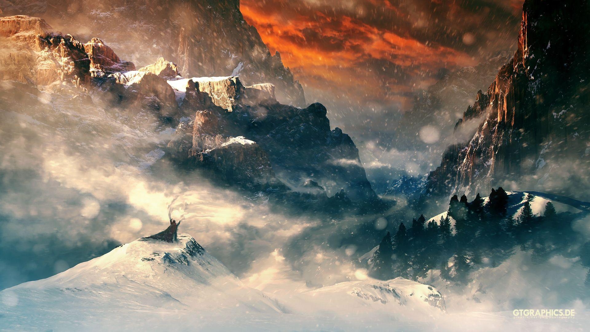 Erebor, Hintergrundbild, Fantasy, Mythologie, 1920x1080 Full HD Desktop