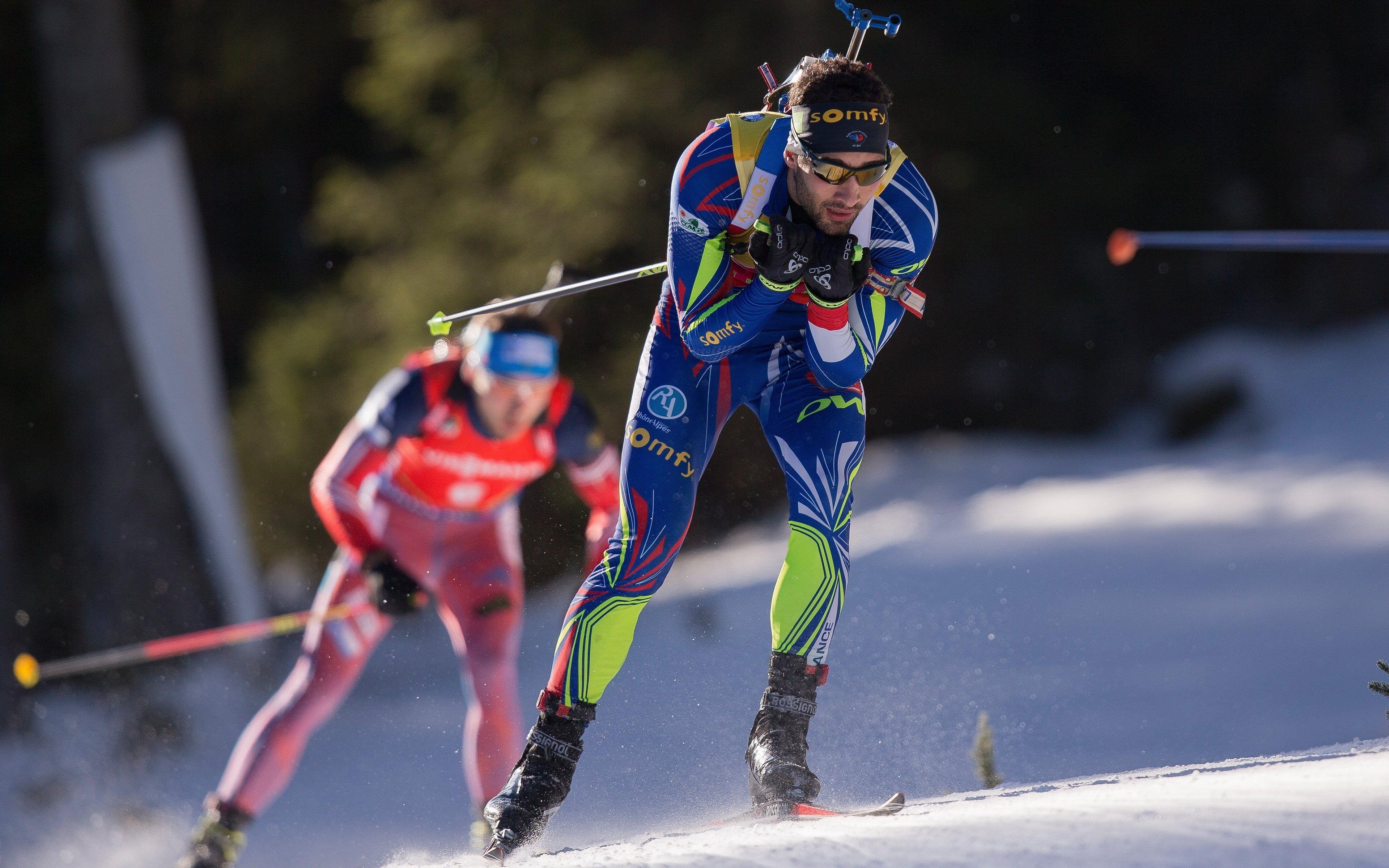 Martin Fourcade, Biathlon, Winter, 4K, Frankreich, 3840x2400 4K Desktop