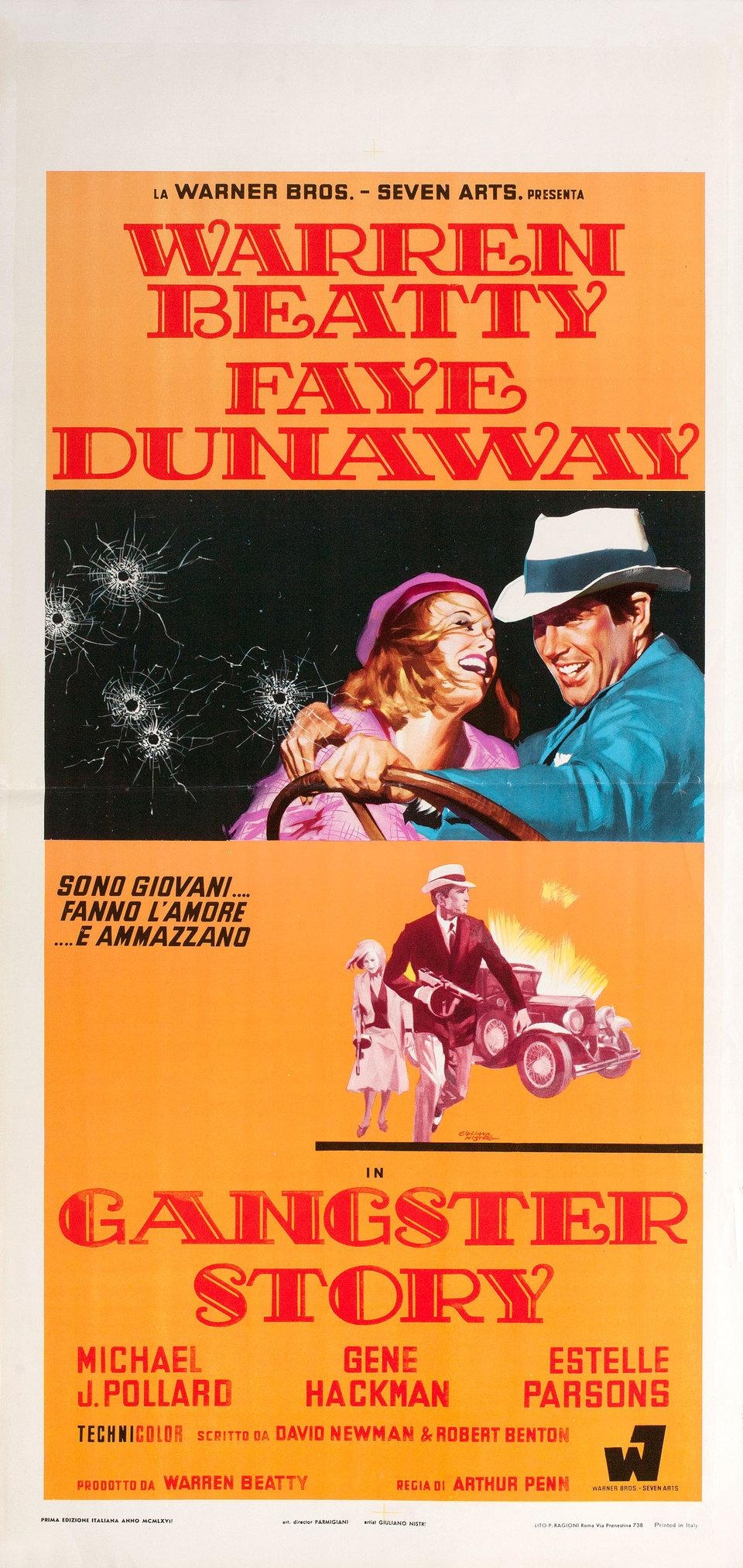 Bonnie und Clyde, Italienisches Plakat, 1967, Filmgeschichte, 960x2030 HD Handy