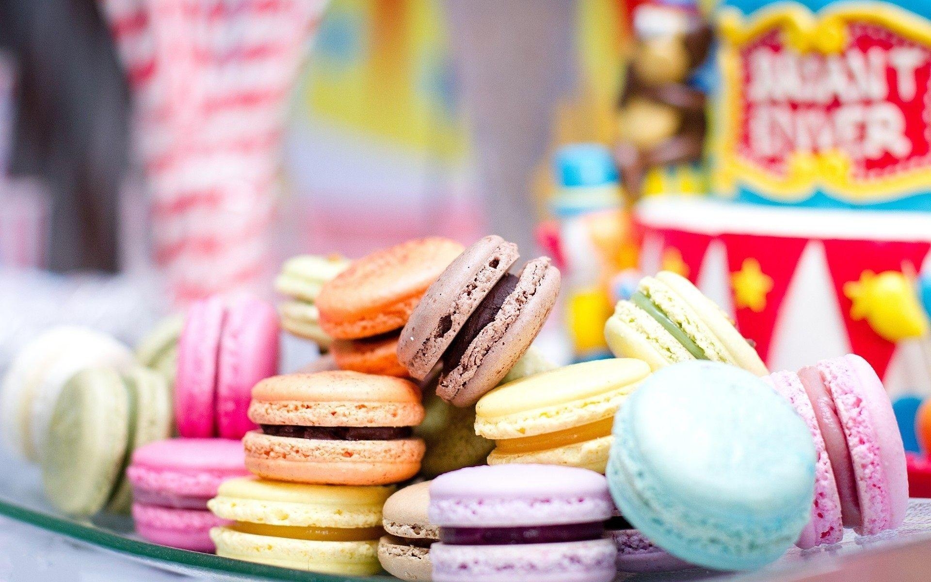 Macaron, Dessert, farbig, Darstellung, Genuss, 1920x1200 HD Desktop