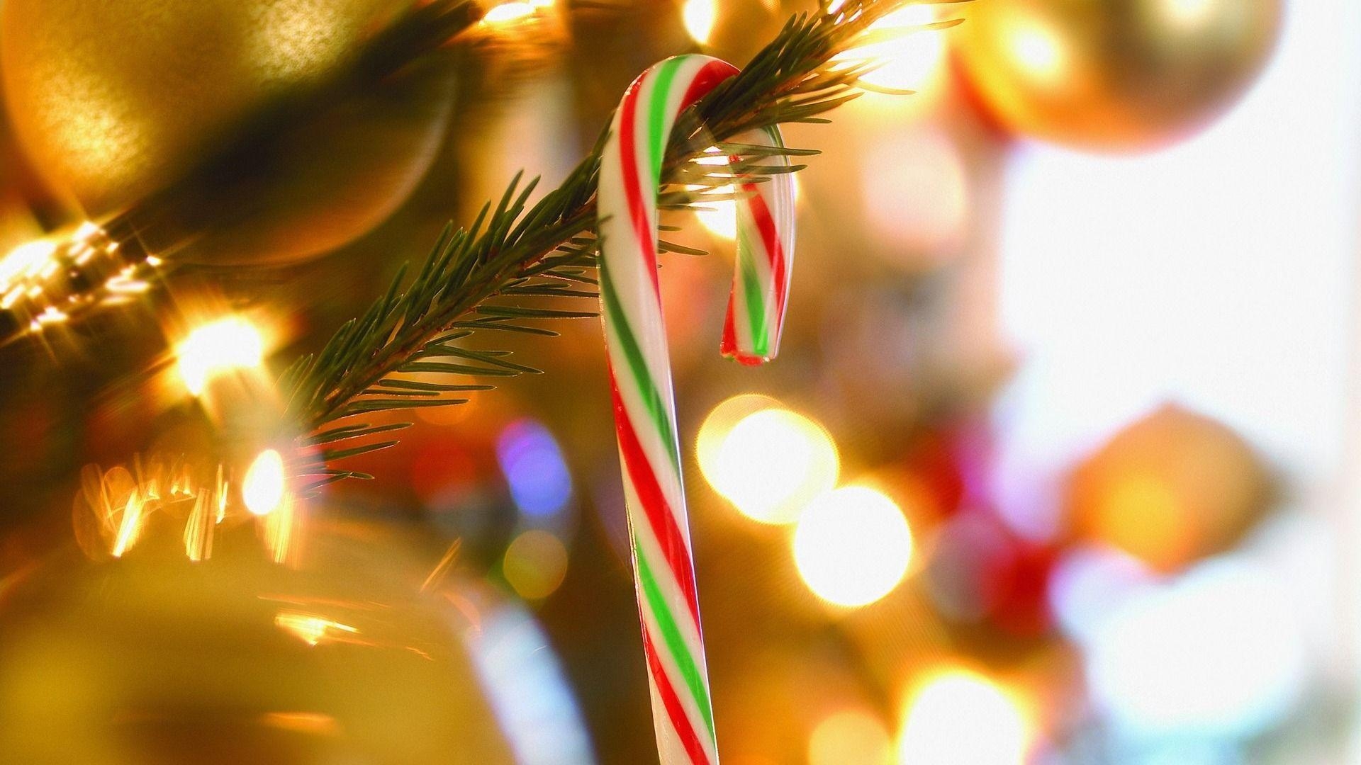 Candy Cane, Lieblich, Hintergrund, Weihnachten, Süßigkeiten, 1920x1080 Full HD Desktop