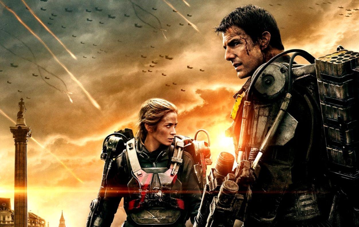 Emily Blunt, Tom Cruise, Edge of Tomorrow, Poster, Bild, 1260x790 HD Desktop