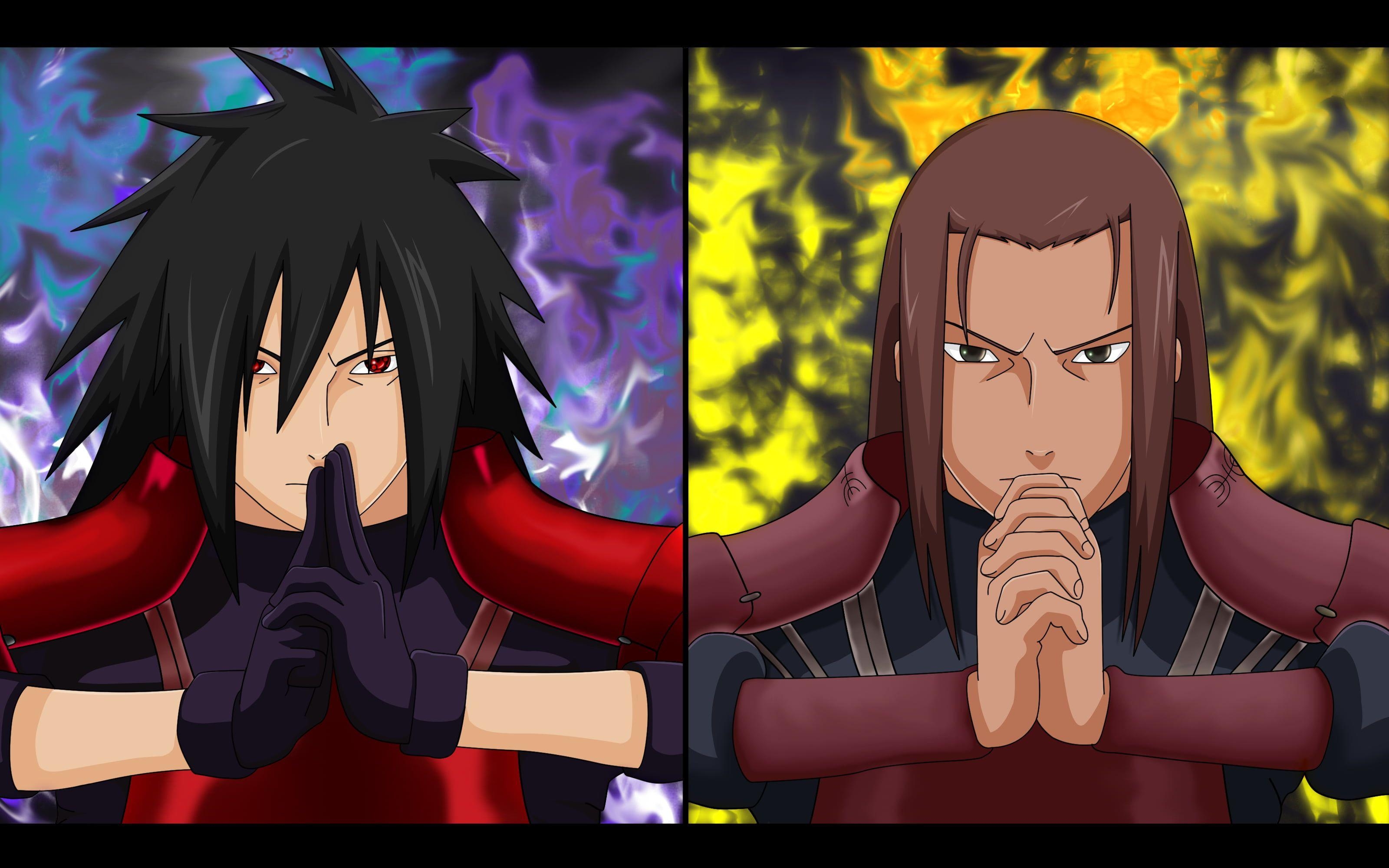 Naruto Shippuuden, Uchiha Madara, Hashirama, Anime, Charakter, 3200x2000 HD Desktop