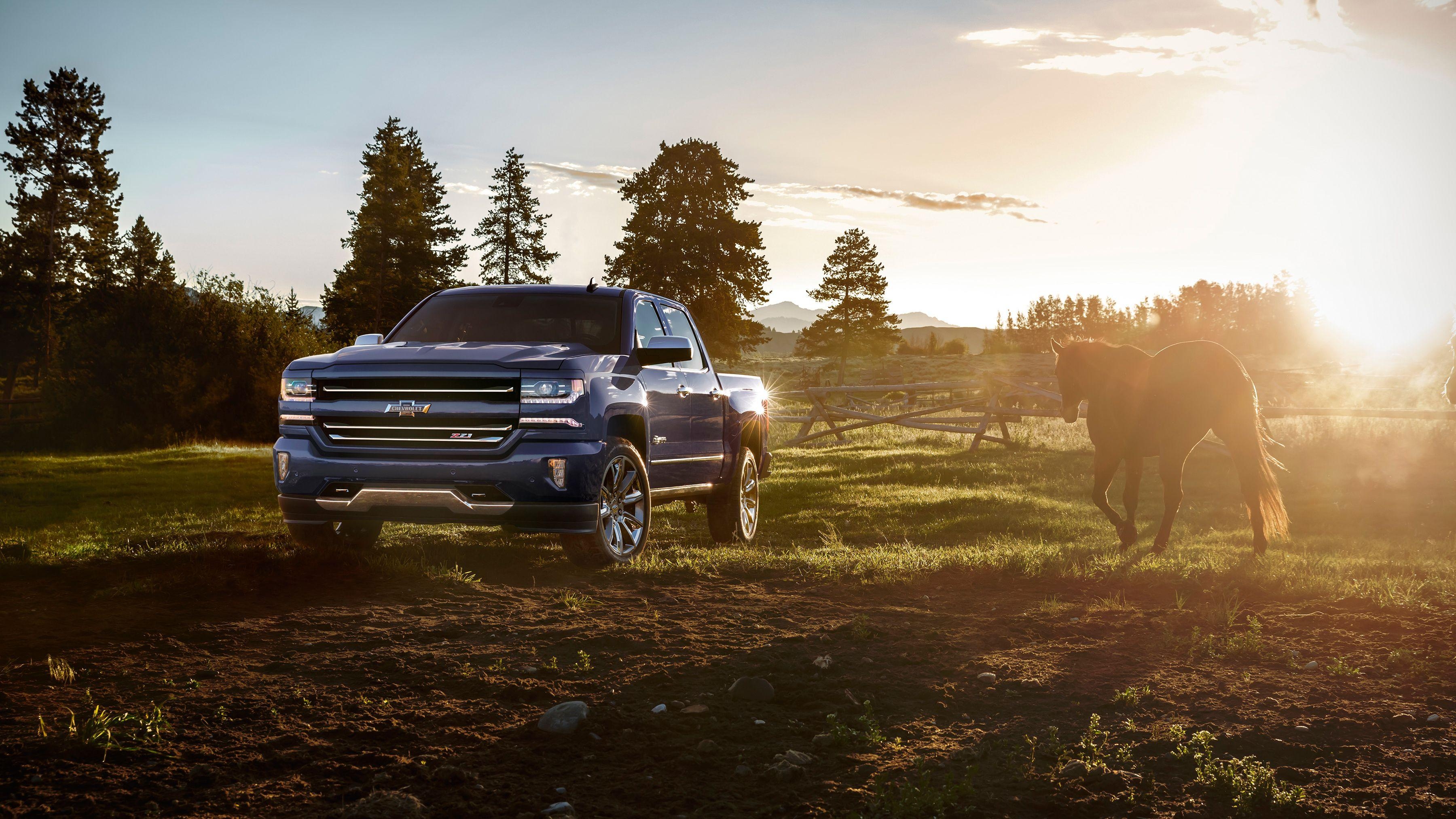 Chevrolet Silverado, LTZ Z71, Jubiläumsedition, Pickup, Geländewagen, 3600x2030 HD Desktop