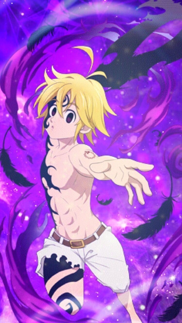 Meliodas, Dämon, Anime, Kunst, Hintergrund, 750x1340 HD Handy