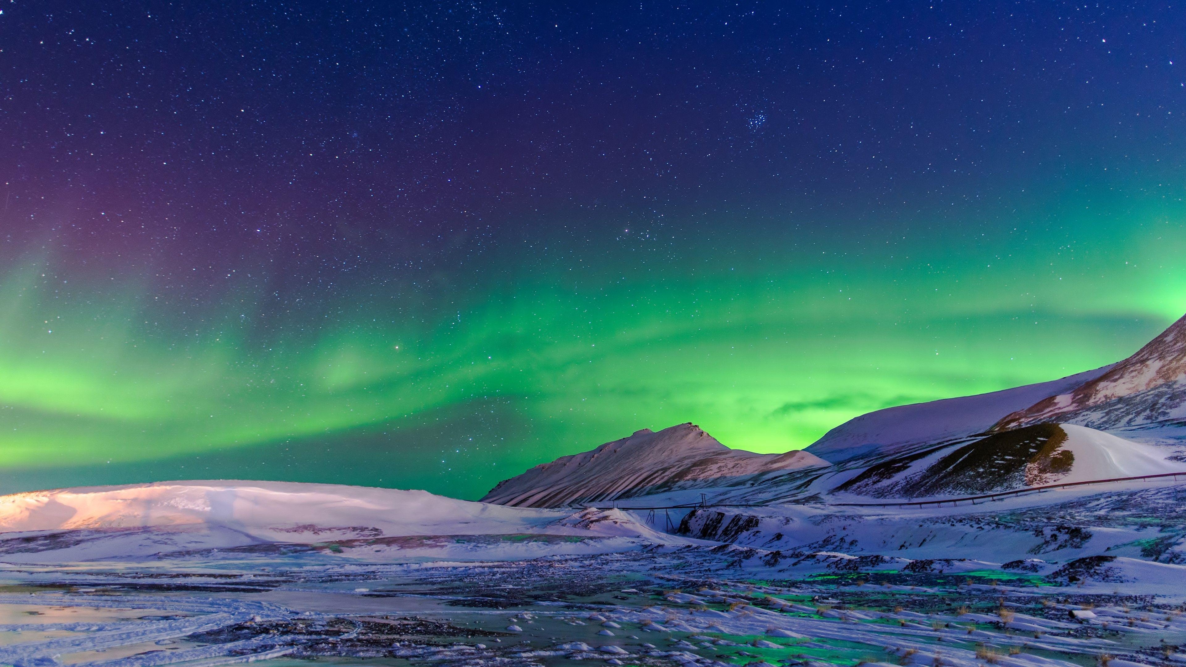 Aurora Borealis, HD-Bild, Polarlicht, Natur, Nacht, 3840x2160 4K Desktop