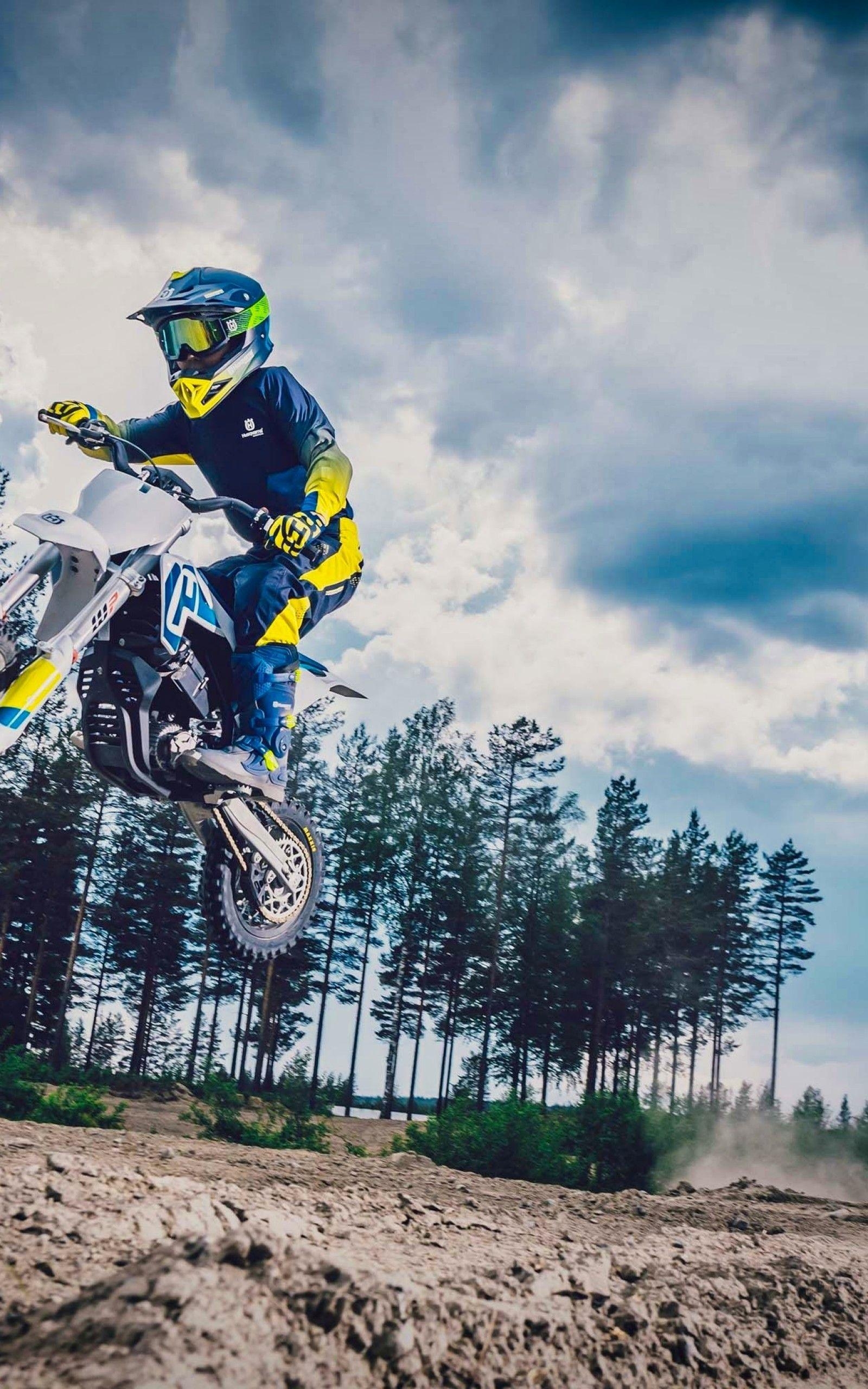 Dirt Race, Husqvarna, Sprung, Rennen, Motorrad, 1600x2560 HD Handy