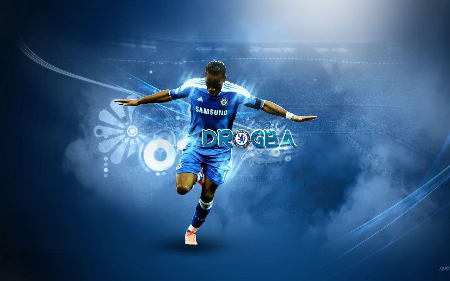 Drogba, Chelsea, Fußball, Hintergrund, kostenlos, 1440x900 HD Desktop