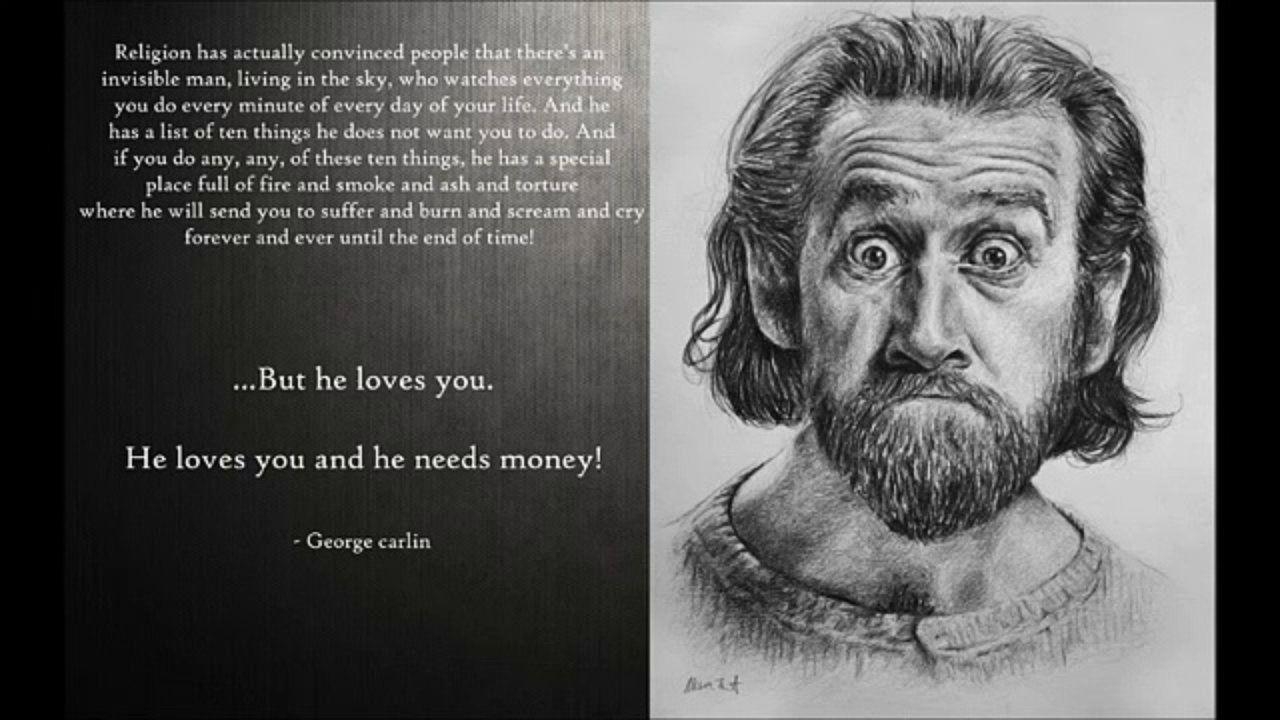 George Carlin, Komiker, Bild, Hintergrund, Humor, 1280x720 HD Desktop