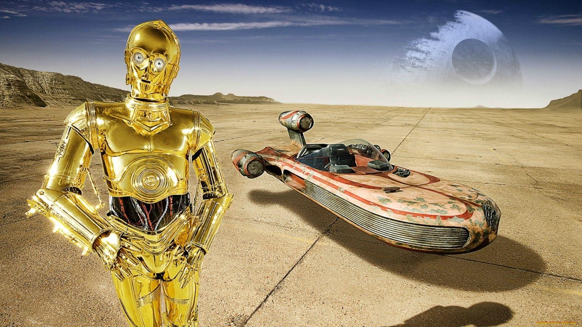 C-3PO, Star Wars, Film, Wallpaper, Roboter, 1920x1080 Full HD Desktop