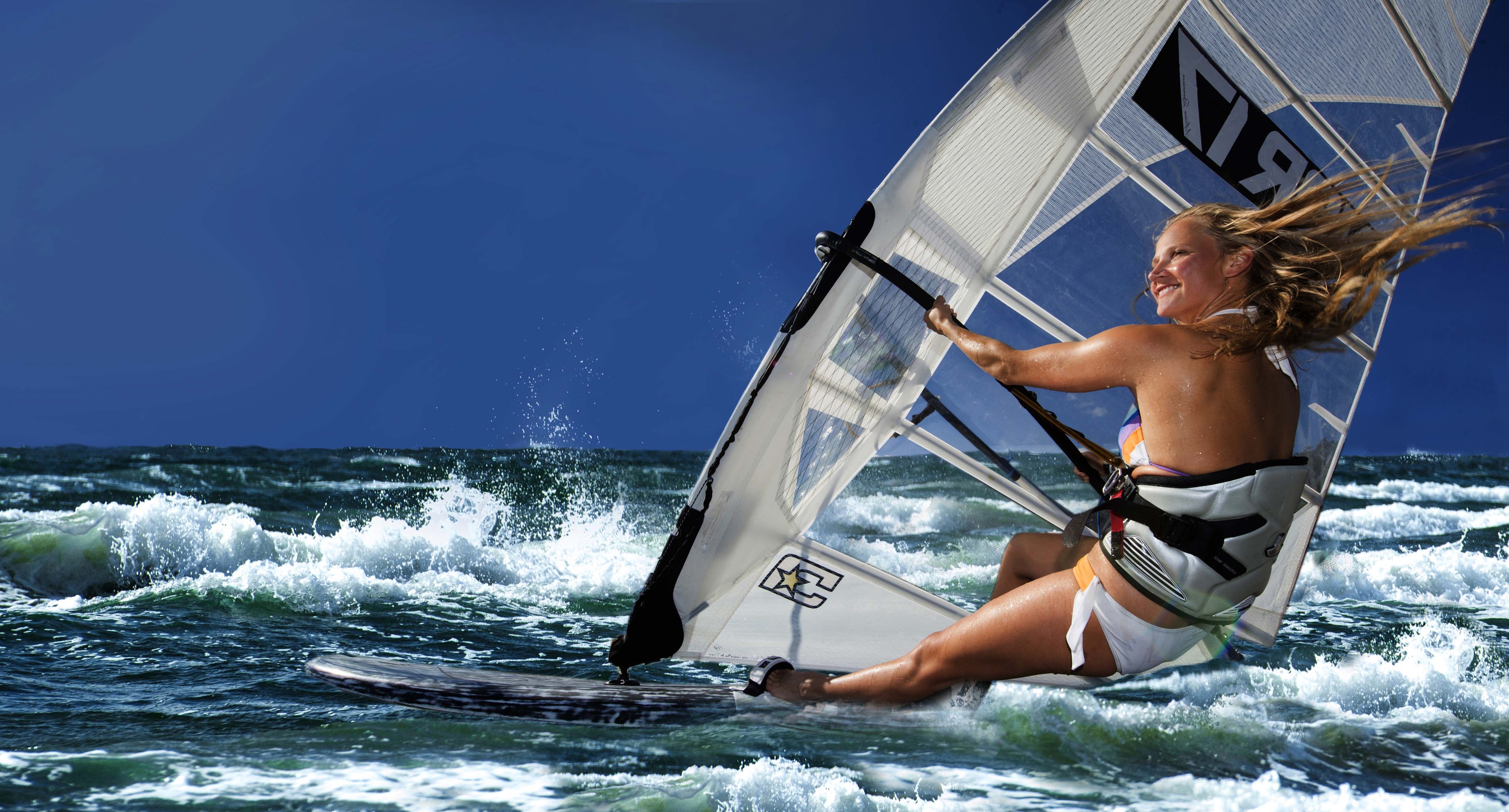 Windsurfen, HD, Hintergrundbild, Wasser, Sport, 4600x2480 4K Desktop