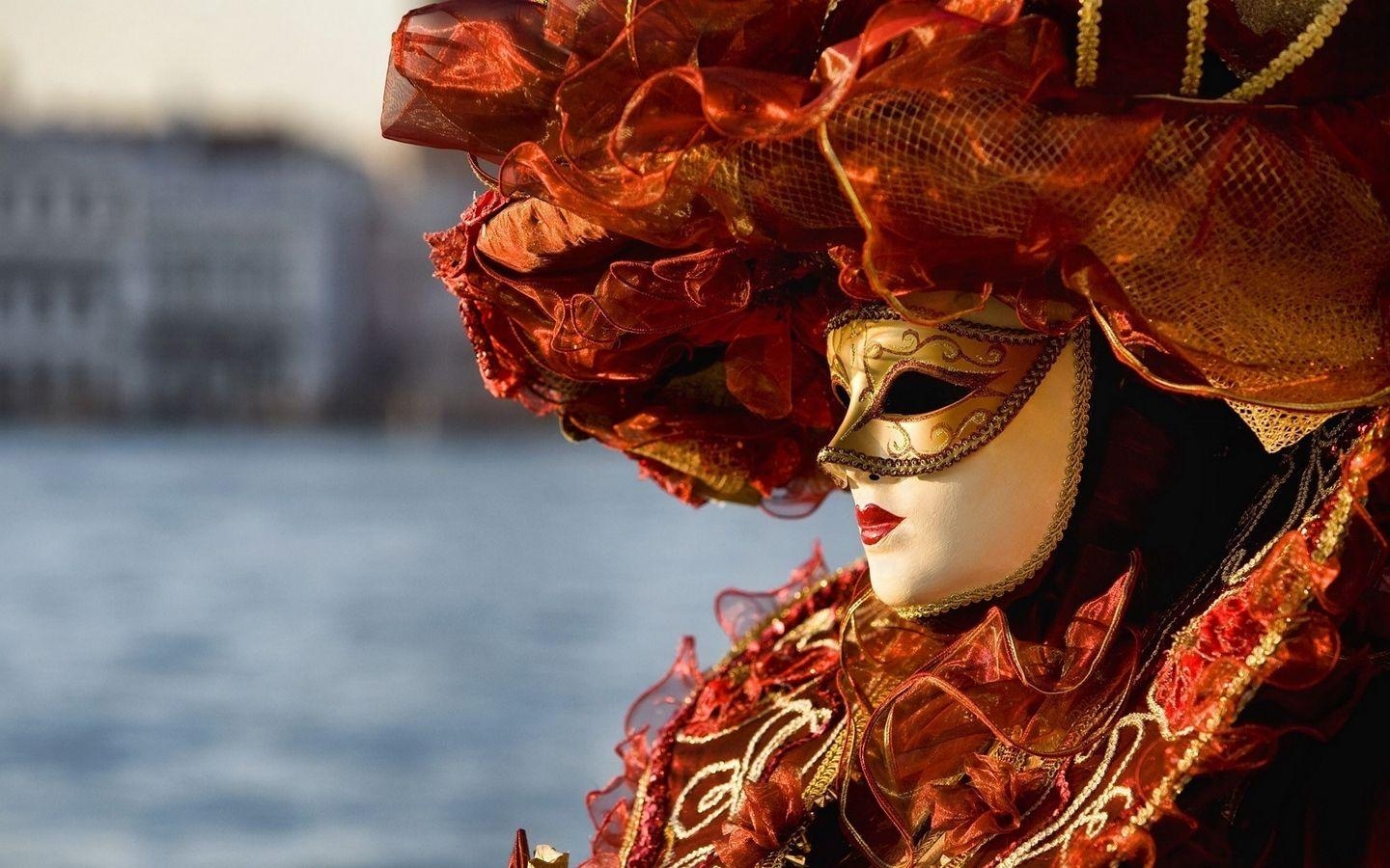 Venedig, Karneval, Maske, Kostüm, Italien, 1440x900 HD Desktop