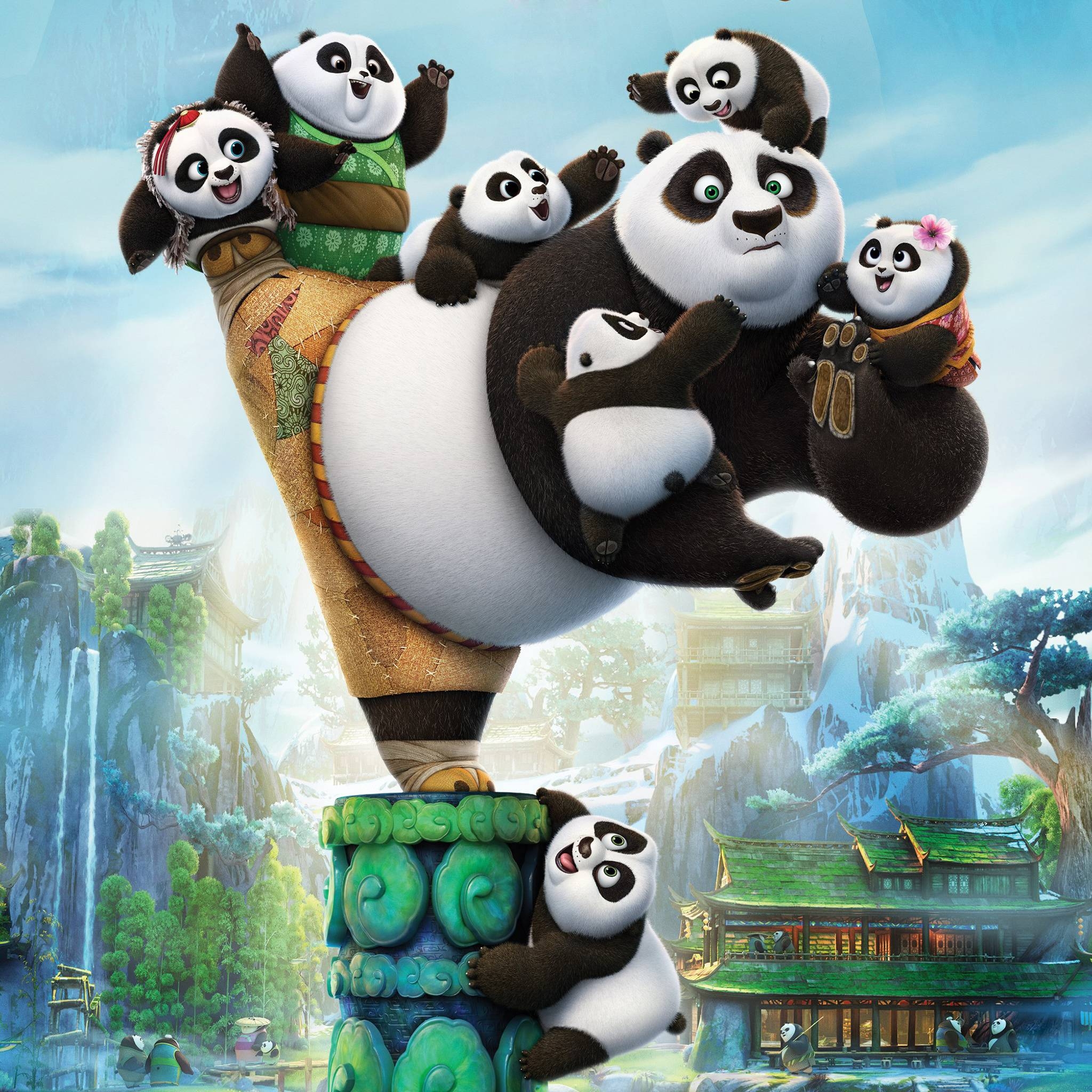 Kung Fu Panda, Niedlich, Teil 3, Download, Cartoon, 2050x2050 HD Handy