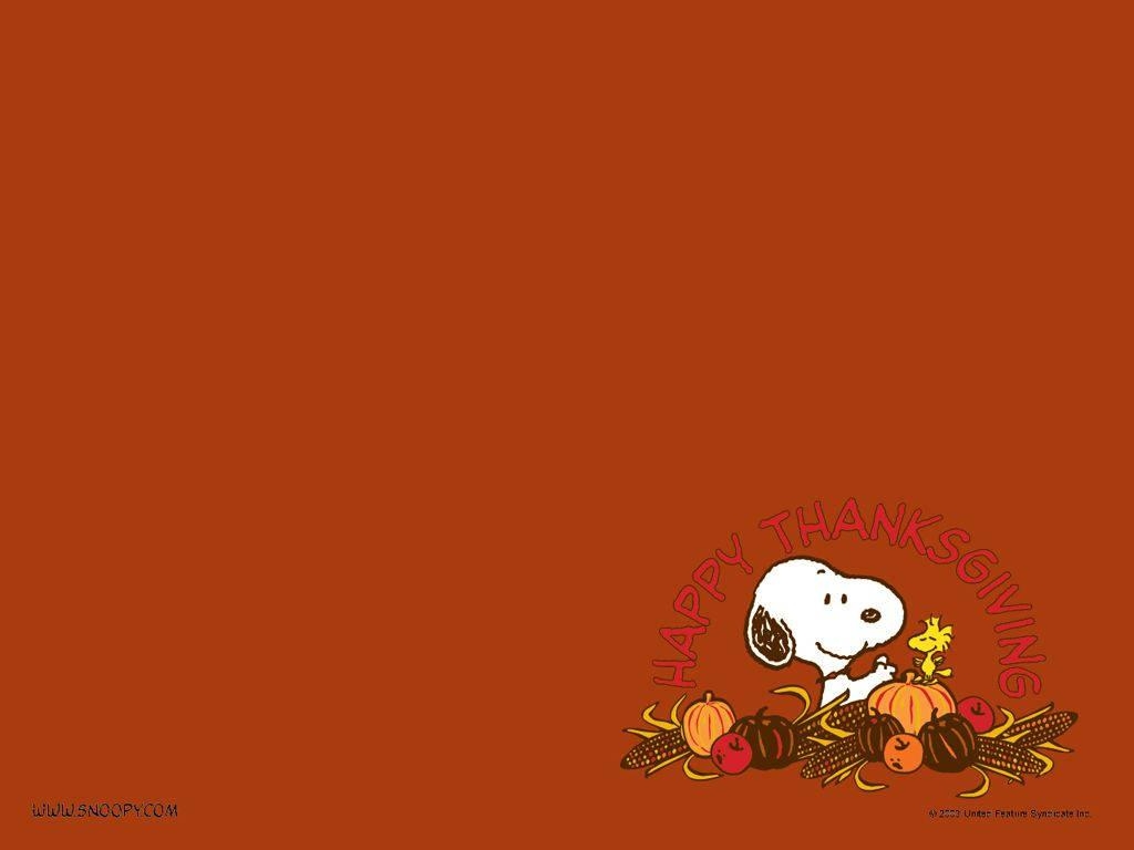 Thanksgiving, Snoopy, Orange, Wallpaper, Download, 1030x770 HD Desktop