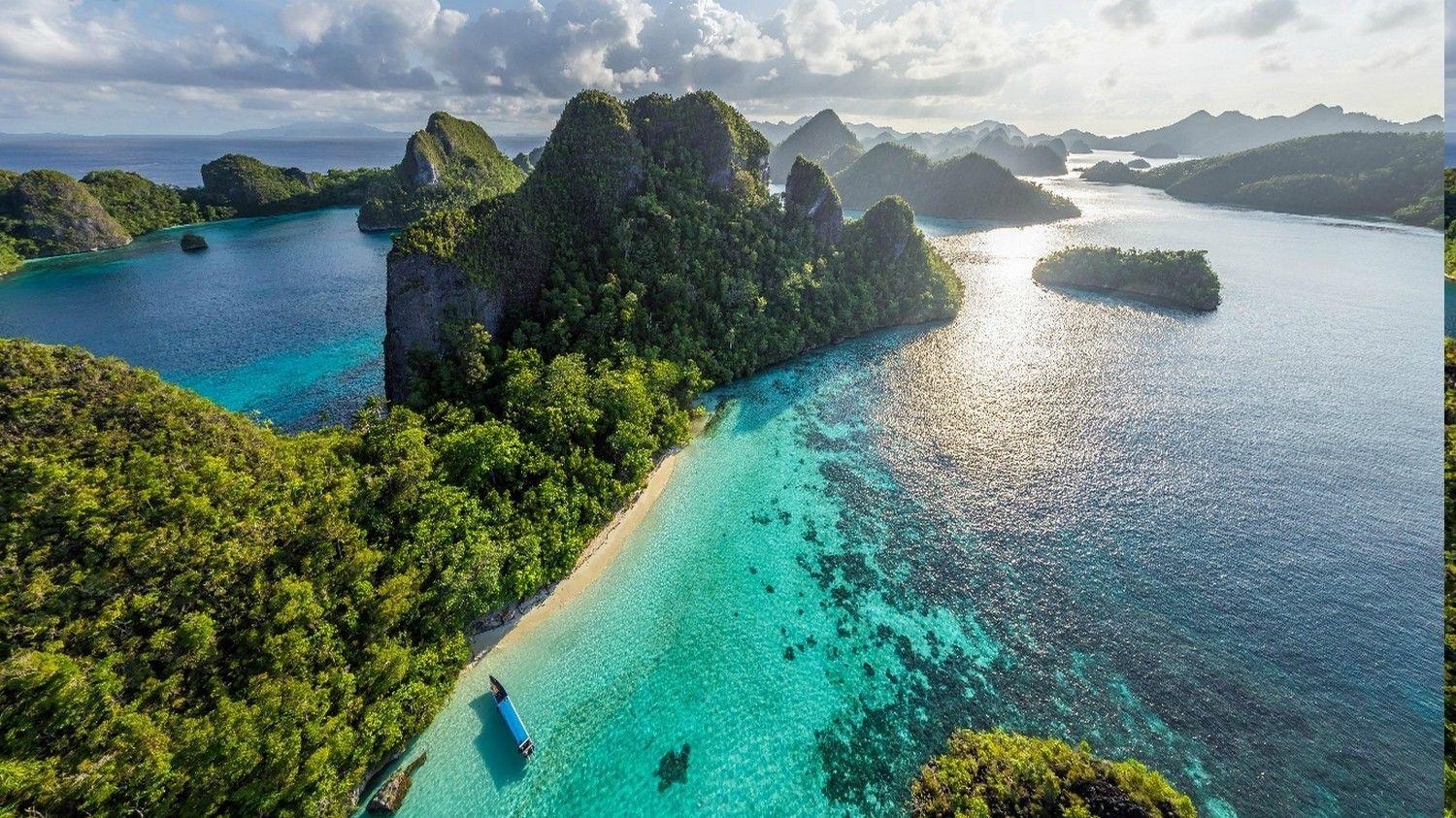 Natur, Strand, Indonesien, Tropisch, Kalkstein, 1500x850 HD Desktop