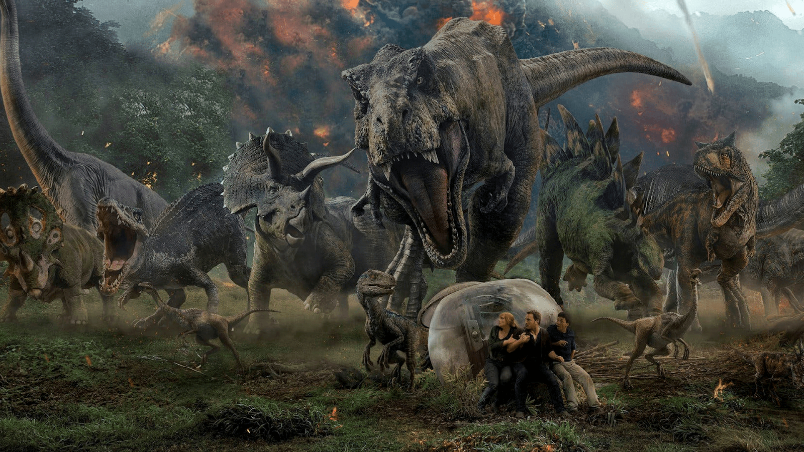 Jurassic World, HD Hintergrund, Filmserie, Dinos, Abenteuer, 1600x900 HD Desktop