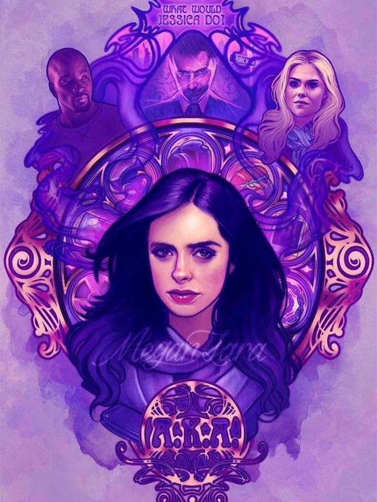 Jessica Jones, Android Kunst, TV-Serie, Heldin, Marvel, 770x1030 HD Handy