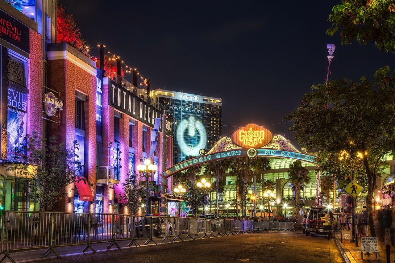 San Diego, USA, HD, Nacht, Städte, 1280x860 HD Desktop