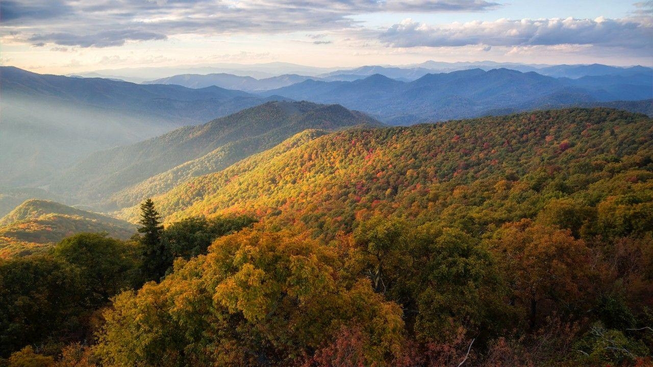 Blue Ridge Mountains, Landschaft, North Carolina, Scenic, Parkway, 1280x720 HD Desktop