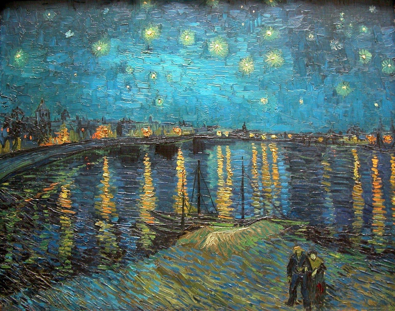 Van Gogh, künstlerischer Hintergrund, Gemälde, 1600x1260 HD Desktop